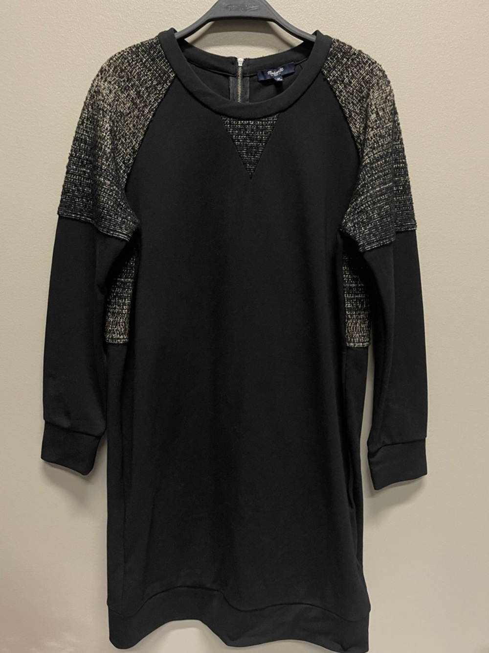 Madewell Black Long Sleeve Dress